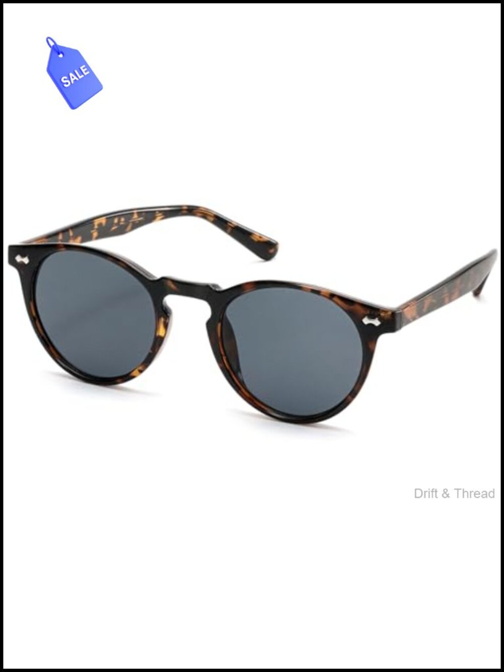 Retro Round Sunglasses UV400 Protection Round Frame Unisex